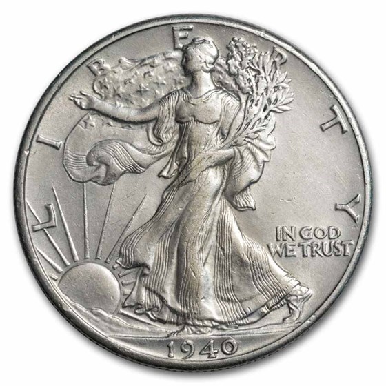 1940 Walking Liberty Half Dollar XF 1940 Walking Liberty Half Dollar XF